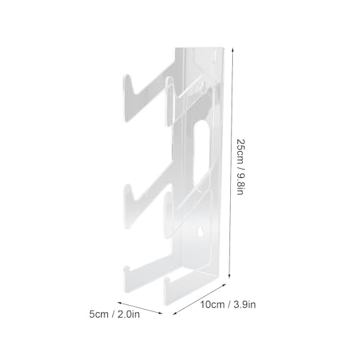 Controller Holder for Gaming Accessories, Wall-Mounted Acrylic Stand for PS5 and Other Controllers, Includes Headphone Hanger - 2 Pieces
