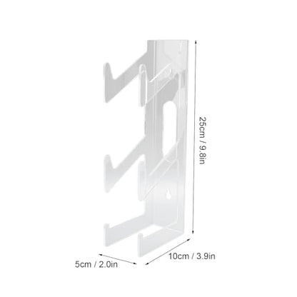 Controller Holder for Gaming Accessories, Wall-Mounted Acrylic Stand for PS5 and Other Controllers, Includes Headphone Hanger - 2 Pieces