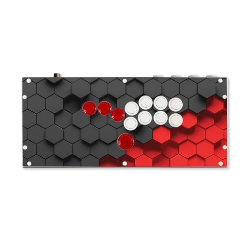 Gaming Skin Compatible with Hit Box (PS4/PC) - Two-Tone Hex - Premium 3M Vinyl Protective Wrap Decal Cover - Easy to Apply | Crafted in The USA by MightySkins - color: Two-Tone Hex