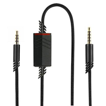 QJYTH Replacement A40 Inline Mute Audio Cable for Astro A10/A40 Headset | QJYTH Audio Cable for Astro A10/A40/A40TR Gaming Headset, Fit for PS5, PS4 Controller - style: Inline Mute Cable