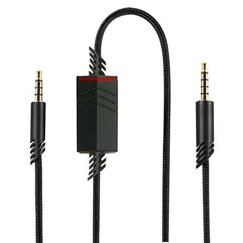 QJYTH Replacement A40 Inline Mute Audio Cable for Astro A10/A40 Headset | QJYTH Audio Cable for Astro A10/A40/A40TR Gaming Headset, Fit for PS5, PS4 Controller - style: Inline Mute Cable