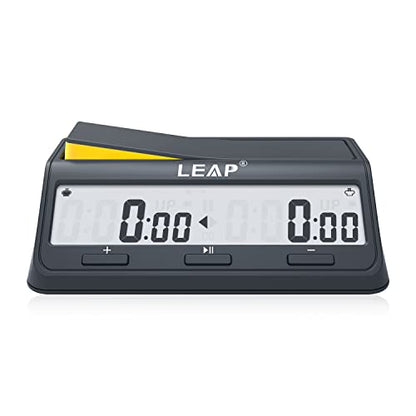 Chess Clock Digital Timer Advanced for Game and Chess Timer with Large Screen Bonus & Delay Count Down up Alarm - color: Navy Blue