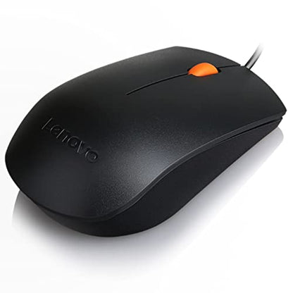 Lenovo GX30M39704 300 - Mouse - Right and Left-Handed - Wired - USB - for 320 Touch-15, 320-14, 320-17, 520-22, 520-24, 520-27, 720-18, Legion Y520-15, V110-15 Black (Pack of 2) - color: Black 300 (Pack of 2)