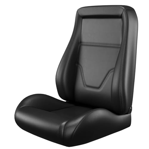 2 Pcs Adjustable Universal Racing Seats with Double Sliders, Reclinable Clasic Car Bucket Seats, 1 Pair of Sport Seats for Vehicles (OBS-Black) - color: OBS-Black