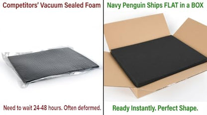 Pick and Pluck Polyurethane Foam Insert 16 × 12 × 1 Inch Thick, 2 Pack | Pre-Cut Grid Foam Sheets, 25–30 Density, Shipped Flat in Rigid Carton for Case Inserts, Toolbox & Jewelry Cases - size: 12x16"