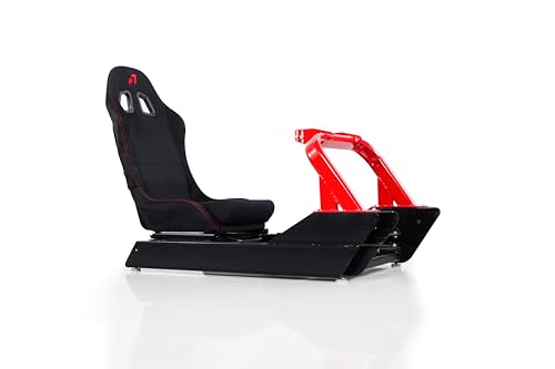 CS-Pro Modular Simracing Cockpit | Fully Adjustable | Direct drive Support,Compatible with Thrustmaster, Fanatec, Moza Racing on PC, Xbox and PS, Compatible with Wheels Up to 38NM,Includes Expansion Bracket - color: CSP Frame+Fordable seat