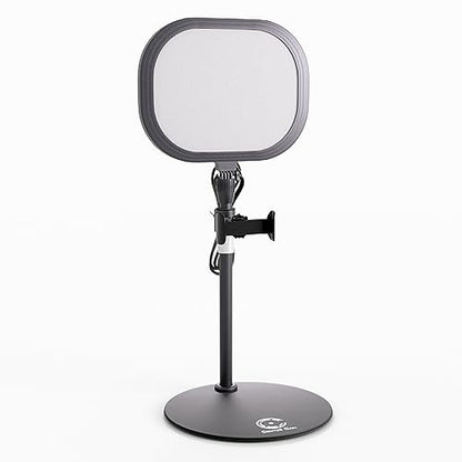 Camera Light for Computer - Video Conference Lighting, Podcast Lighting, Light for Zoom, Microsoft Teams, Streaming Twitch, Continuity Camera, Standing USB LED Ring Light - Center Cam