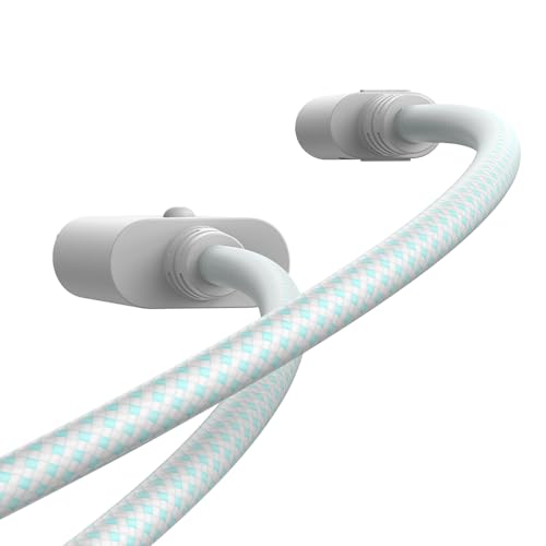 GameSir USB-C Cable for G7 SE, G7, T4 Kaleid (White & Cyan) - color: White & Cyan