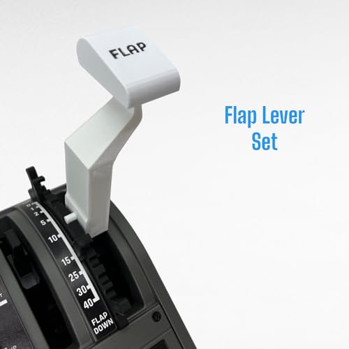 Boeing 737 White Thrust/Throttle Levers For Thrustmaster TCA Boeing Edition Throttle Quadrant