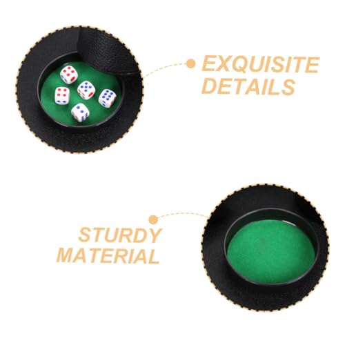 Toddmomy 5pcs Ktv Game Cup Lid Durable Dice Shaker Base Plate Noise-reducing Dice Cup Tray for Parties Games Easy Install Precision Fit