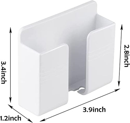 CEI&BPY 2Pcs Phone Holder Wall Mounted, Phone Stand with Self Adhesive. Phone Holder for RV Charging.Compatible with iPhone and Android (2Pack-White) - color: White, size: 2Pcs