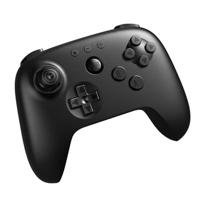 8BitDo 64 Bluetooth Controller for Analogue 3D, Switch 1/2, Windows&Android | Hall Effect Joystick, Turbo, Vibration - Black - color: Black