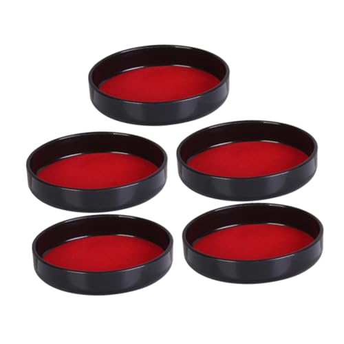 5pcs Plush Leather Dice Cup Lid Accessory Dice Shaker Cup Lid Replacement Parts for Storage Case