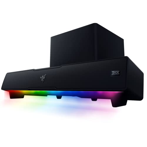 Razer Leviathan V2, Multi-Driver PC Gaming Soundbar w/Subwoofer, Black - color: Black, size: V2