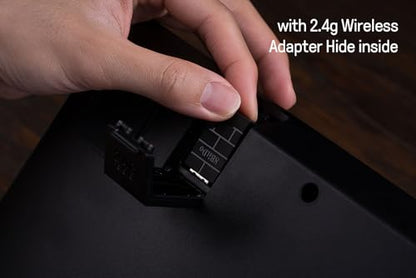 8BitDo 2.4g Wireless Arcade Fight Stick with 3.5mm Audio Jack, Mic Mute Button & Joystick Mapping Button for Xbox Series X|S, Xbox One and Windows 10 - Officially Licensed (Black) - color: Black
