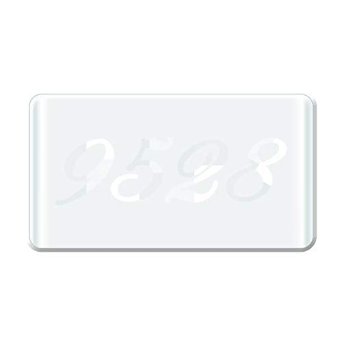 Escape Room Game Password Clue Cards Props Magic Transparent Acrylic Cards for Real Life Puzzle Game Pile Four Cards Up to Get Clues Run Away from Player Adventure Secret Room