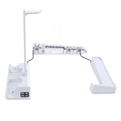 Horizontal Console Cooling Station | RGB Fan Stand with Controller Charger for Slim Disc Digital Gaming