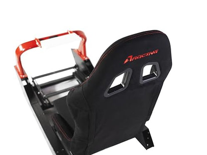 CS-Pro Modular Simracing Cockpit | Fully Adjustable | Direct drive Support,Compatible with Thrustmaster, Fanatec, Moza Racing on PC, Xbox and PS, Compatible with Wheels Up to 38NM,Includes Expansion Bracket - color: CSP Frame+Fordable seat