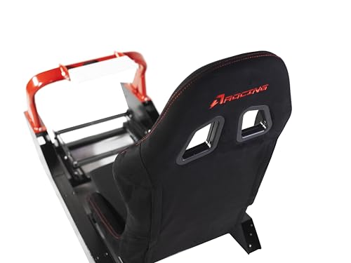 CS-Pro Modular Simracing Cockpit | Fully Adjustable | Direct drive Support,Compatible with Thrustmaster, Fanatec, Moza Racing on PC, Xbox and PS, Compatible with Wheels Up to 38NM,Includes Expansion Bracket - color: CSP Frame+Fordable seat