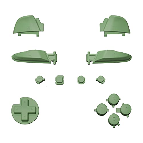 eXtremeRate Matcha Green Repair ABXY D-pad ZR ZL L R Keys for Nintendo Switch Pro Controller, DIY Replacement Full Set Buttons with Tools for Nintendo Switch Pro Controller - Controller NOT Included - color: Matcha Green