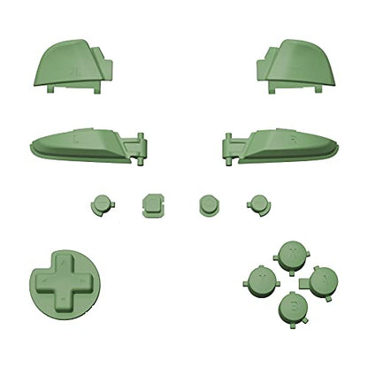 eXtremeRate Matcha Green Repair ABXY D-pad ZR ZL L R Keys for Nintendo Switch Pro Controller, DIY Replacement Full Set Buttons with Tools for Nintendo Switch Pro Controller - Controller NOT Included - color: Matcha Green
