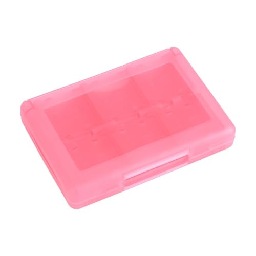 28-in-1 PP Game Card Case Holder - for Nintendo 3DS/DSL/DSI/LL, Cartridge Storage Box with 22 Slots + SD/TF Card Holders + Stylus Organizer(Pink) - color: Pink