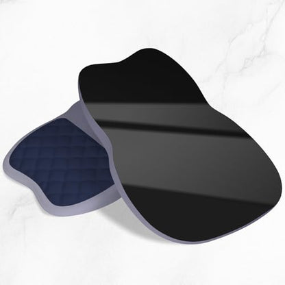 ITNRSIIET Ergonomic Mouse Pad Wrist Support with Memory Foam Massage Bulge & Non-Slip PU Base, Carpal Tunnel Pain Relief, Prevent Wrist Sweating, 12 x 8 x 1.2 inch, Gray Blue Gradient - color: Gray Blue Gradient