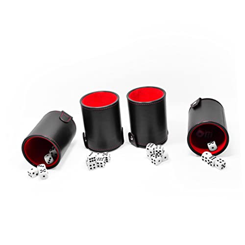Box Silent Dice Cups for Game Ktv Bars Pu Storage Cup for Entertainment Easy to Clean
