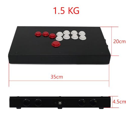 FightBox RAC-J800B-PC-W All Buttons Leverless-Style Arcade Joystick Fight Stick Game Controller For PC Sanwa OBSF-24 30