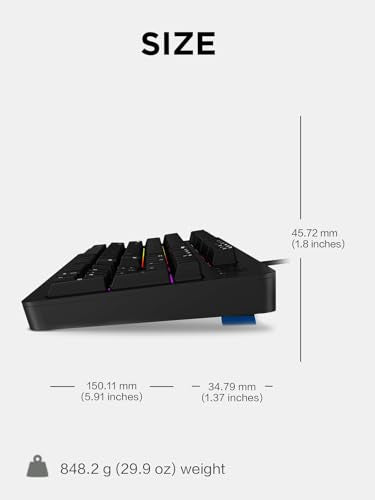 Lenovo Legion K310 RGB Wired Gaming Keyboard - Ultra-Fast Reaction Time with Tactile Keys, Quiet Key Membrane Switches, Silent Operation, RGB Illumination - Water Resistant & Compact Design - style: K310 Keyboard