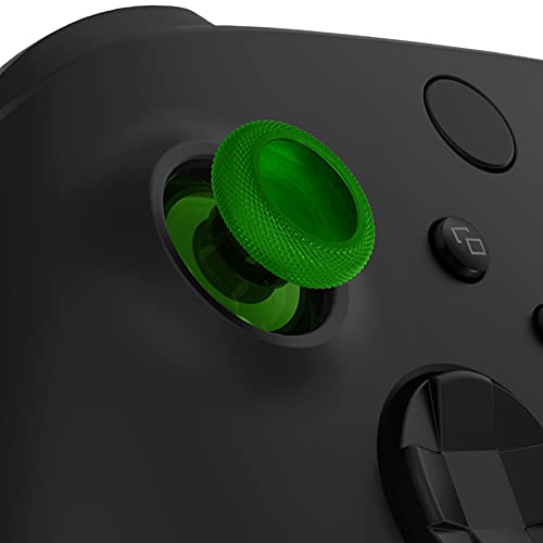 eXtremeRate Replacement Thumbsticks for Xbox Series X/S Controller, Joysticks Repair Kit Accessories, Custom Analog Stick Buttons for Xbox One S/X/Elite Controller - Clear Green - color: Clear Green