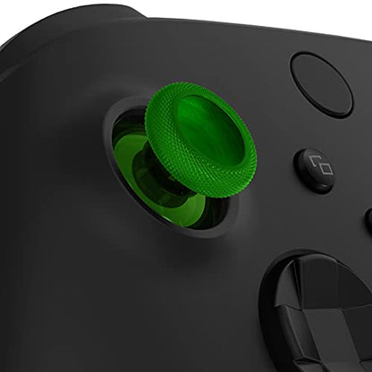 eXtremeRate Replacement Thumbsticks for Xbox Series X/S Controller, Joysticks Repair Kit Accessories, Custom Analog Stick Buttons for Xbox One S/X/Elite Controller - Clear Green - color: Clear Green