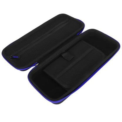 Estink Handheld Game Console Carrying Case EVA Nylon Shockproof Storage Bag 31 X 14 X 6cm for Ally 7 Inch 120Hz Gaming Handheld Travel Camping Daily Use (Blue) - color: Blue