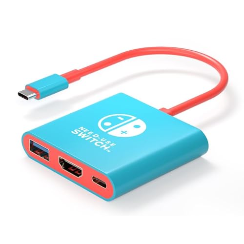 Belcompany 3-in-1 Switch Dock for Nintendo Switch Dock Station to TV,100W PD Fast Charger & 4K HDMI Connection Adapter USB 3.0 Port,Switch Portable Dock Compatible with Switch OLED/Steam Deck/MacBook