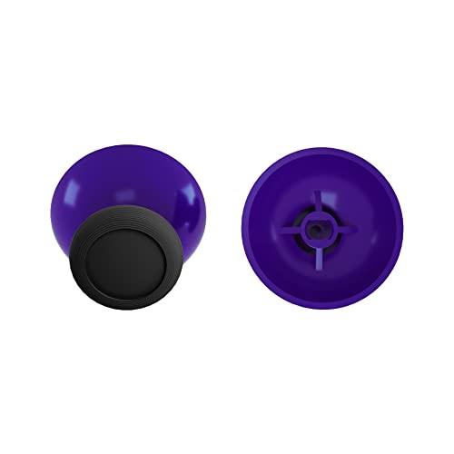 eXtremeRate Purple & Black Custom 3D Joystick Thumbsticks with Cross Screwdriver, Replacement Analog Thumb Sticks for Nintendo Switch Pro Controller - color: Black & Purple
