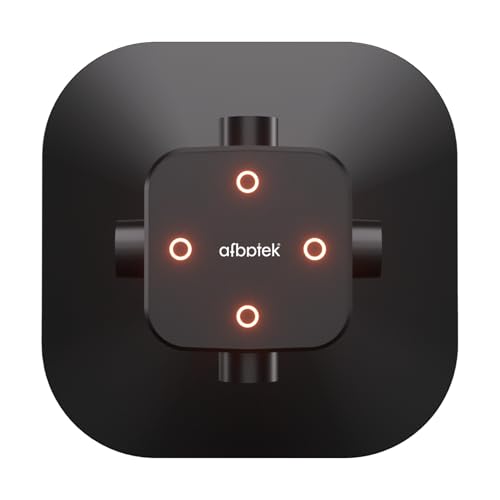 afbptek Switch 2 Joy Con Charging Station, LED Indicator, 4 Joycon Controller Charger Dock, USB Powered for Nintendo Switch 2 Joy-Con L/R Controller (Black) - color: Black