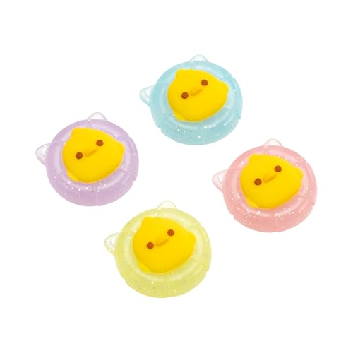 Swimming Duck Switch 2 Joycon Thumb Grips Caps, 4 PCS Cute Kawaii 3D Silicone Analog Thumbstick Button Cover for NS Switch 2 Joystick Caps - color: Swimming Duck for NS2