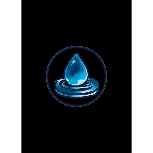 Elements I - 100 Textured Matte TCG Card Sleeves - Fits Magic MTG Commander Pokemon and Other Card Games - Playing Card Sleeves (Water) - style: Water