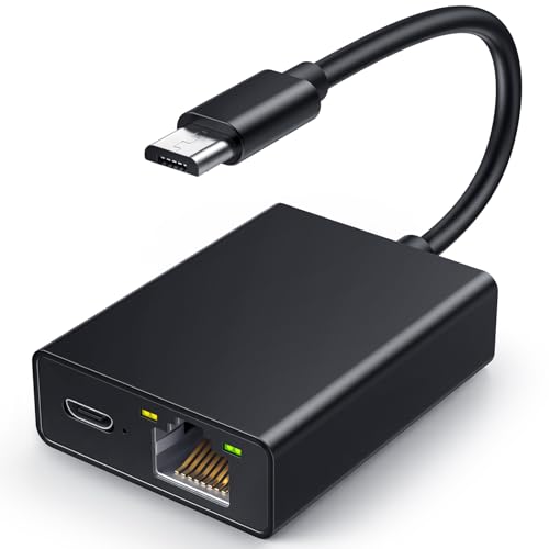 Ethernet Adapter for Fire TV Stick, Electop Micro USB to RJ45 Ethernet Network Adapter Compatible with 4K Fire Stick,Chromecast Google Home Mini and More Streaming TV Sticks(Adhesive Tape Included) - color: Black Micro USB Ethernet Adapter 1 Pack