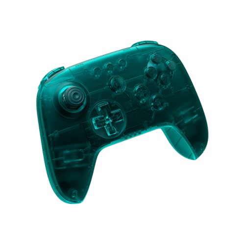 8Bitdo 64 Bluetooth Controller for Analogue 3D, Ice | Switch/Switch 2, Windows and Android Support, Wired USB, D-Input/S-Input Modes, Hall Effect Joystick, Vibration - color: Ice