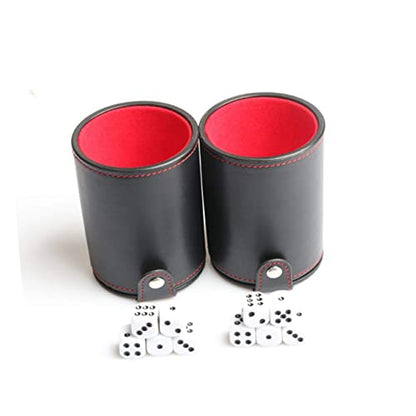 Box Silent Dice Cups for Game Ktv Bars Pu Storage Cup for Entertainment Easy to Clean