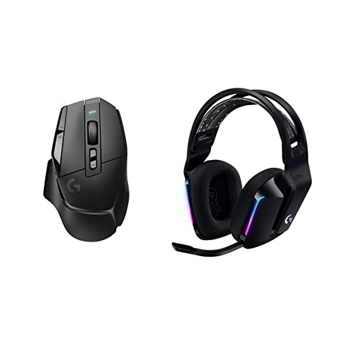 Logitech G502 X Lightspeed Wireless Gaming Mouse + G733 Lightspeed Wireless Gaming Headset - Black - color: Black, style: Wireless
