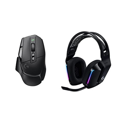 Logitech G502 X Lightspeed Wireless Gaming Mouse + G733 Lightspeed Wireless Gaming Headset - Black - color: Black, style: Wireless