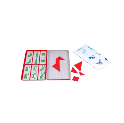 Magnetic Travel Tangram Puzzles Game - Car Games , Airplane Games and Quiet Games - color: Tangrams