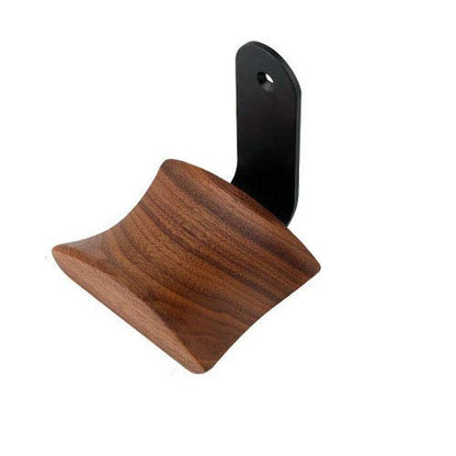 YANGMEI Wall Mount Headphone Hanger Headset Stand Hook Walnut Wood Headphone Holder Rack Hook Desk Tabletop Wall Mount Tape Under-Desk Headphone Hanger Holder for Audio,Studio & Gaming Headphones - color: L shape