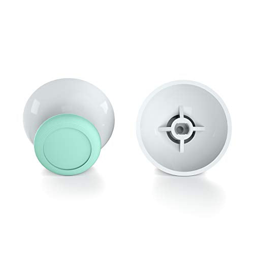 eXtremeRate Mint Green & White Dual-color Replacement 3D Joystick Thumbsticks, Analog Thumb Sticks with Cross Screwdriver for Nintendo Switch Pro Controller - color: White & Mint Green