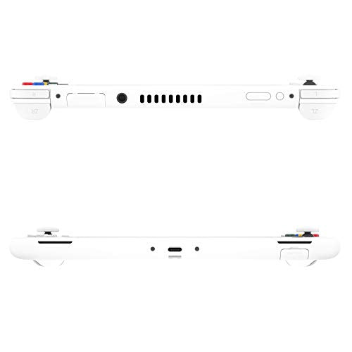 eXtremeRate White DIY Replacement Shell for Nintendo Switch Lite, NSL Handheld Controller Housing with Screen Protector, Custom Case Cover for Nintendo Switch Lite [Console NOT Included] - color: White