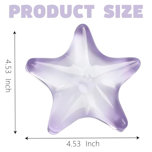 Gel Wrist Rest for Keyboard and Mouse Transparent Purple Sea Star Elbow Pad Cushion Ergonomic Cute Clear Cool Mouse Wrist Pad Silicone Non-Slip Support for Computer Gaming Hand Pillow Ocean Beach - color: Star Purple