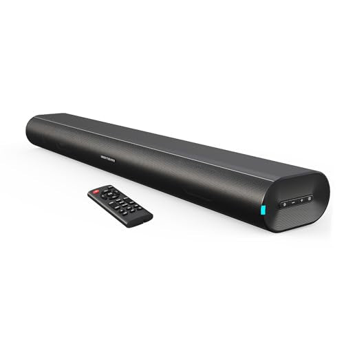 BESTISAN Sound Bar with Enhanced Bass–Dual Larger Woofer & Dual Bass Ports, Sound Bar for Smart TV, 22-inch Soundbar with Bluetooth5.3/TV-ARC/Optical/AUX Input - color: 22 Inch black