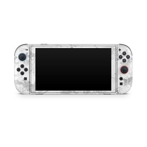 Glossy Glitter Gaming Skin Compatible with Nintendo Switch 2 Console Only - Viper Snow - Premium 3M Vinyl Protective Wrap Decal Cover - Easy to Apply | Crafted in The USA by MightySkins - color: Viper Snow, size: Switch 2 Console Skin Only, style: Glossy